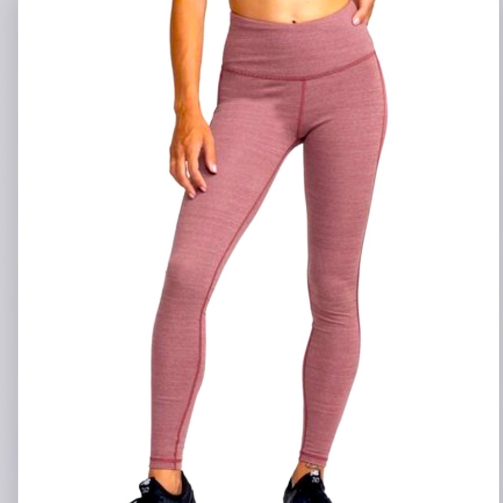 RVCA Recycled Polyester High Waisted Rogue Rib Woman’s Active Leggings NWT L/12
